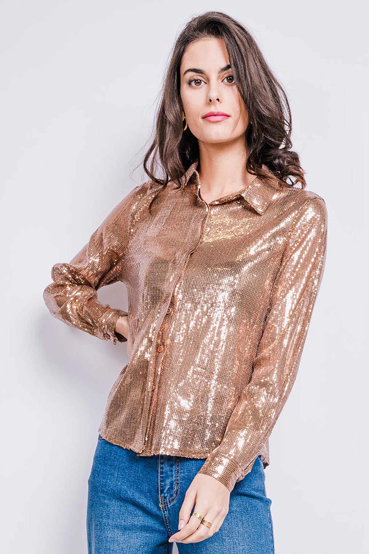 30607 Chemise à sequins
