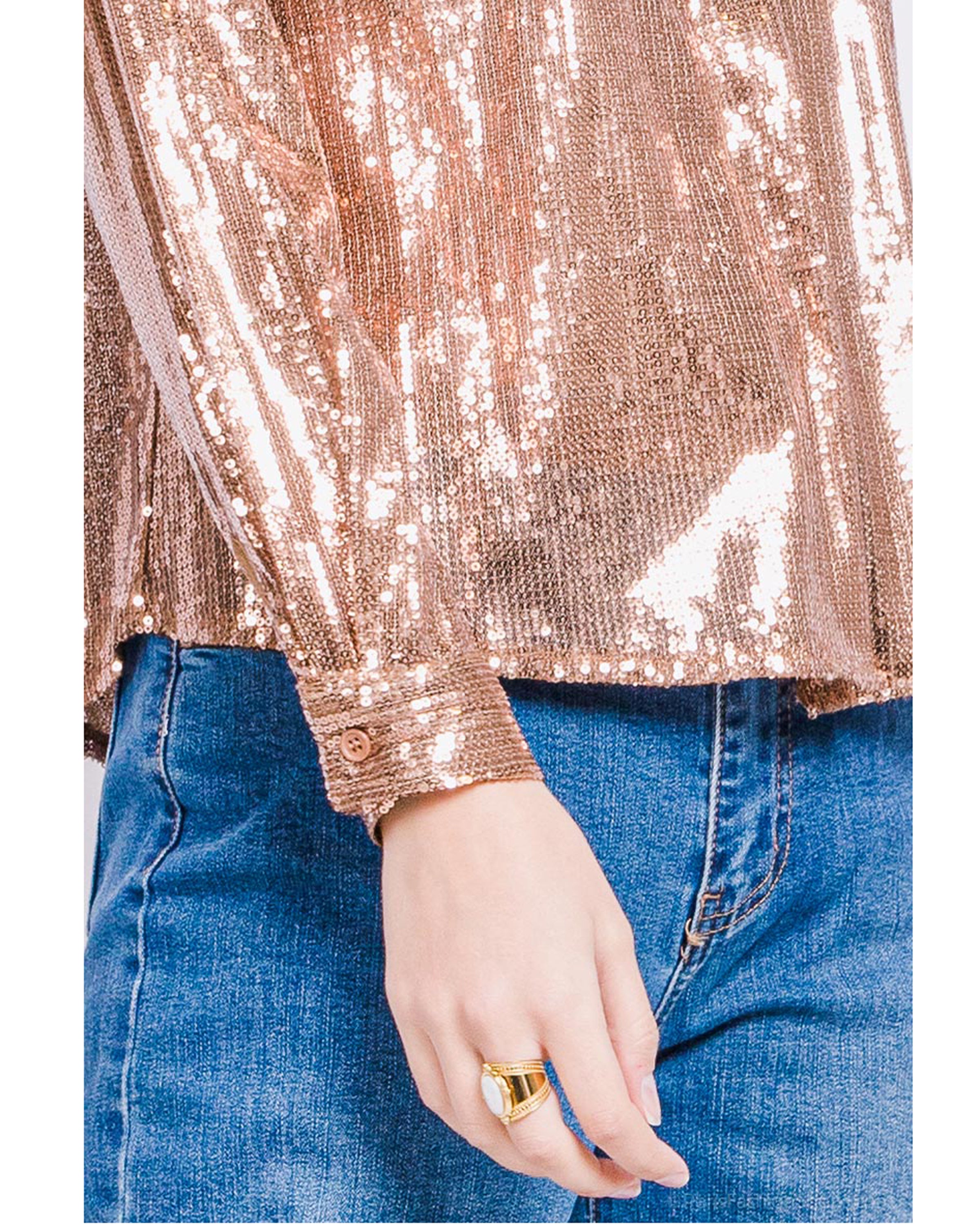 30607 Chemise à sequins