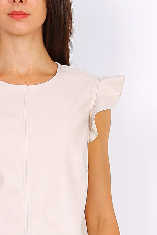 30739 Vestido de piel sintética