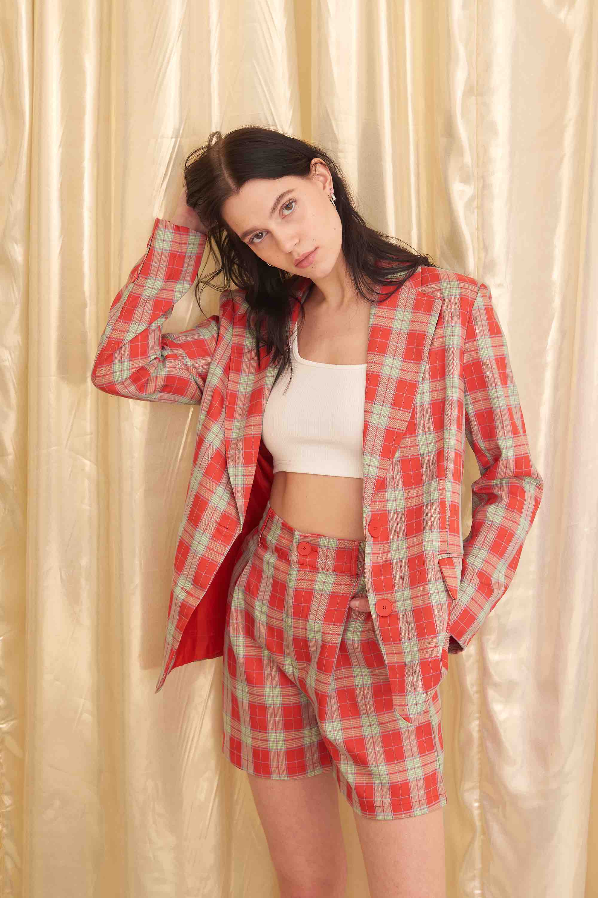 30812 Short à carreaux