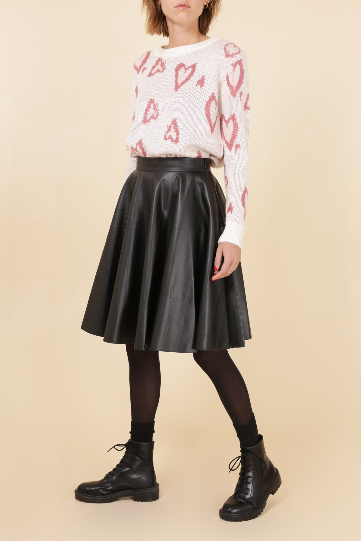 31068 Jupe similicuir