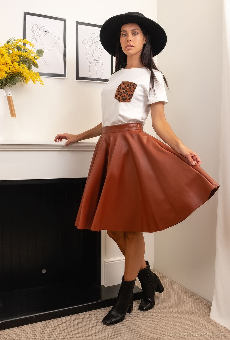 31068 Jupe similicuir