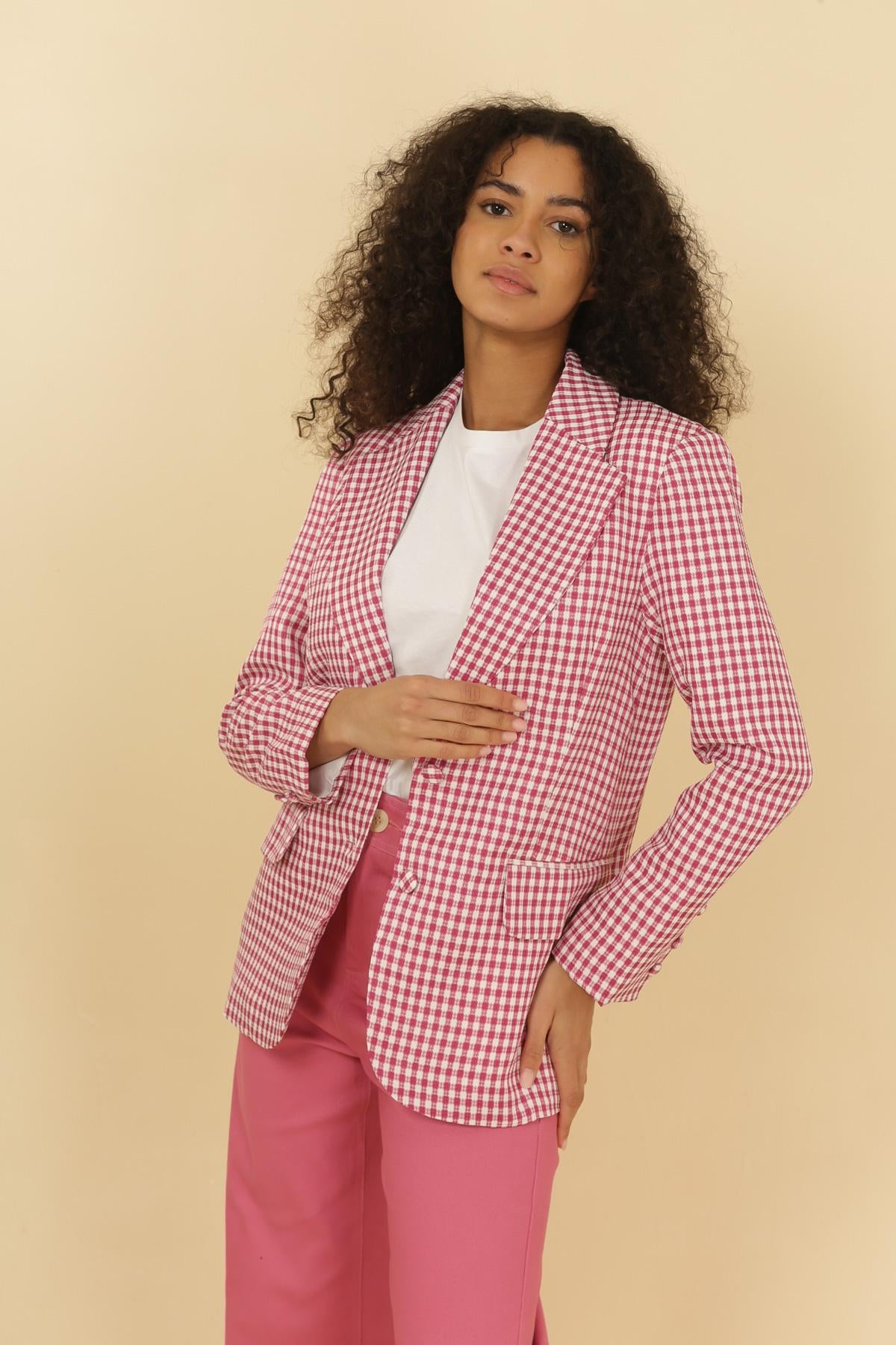 31339 Blazer à carreaux