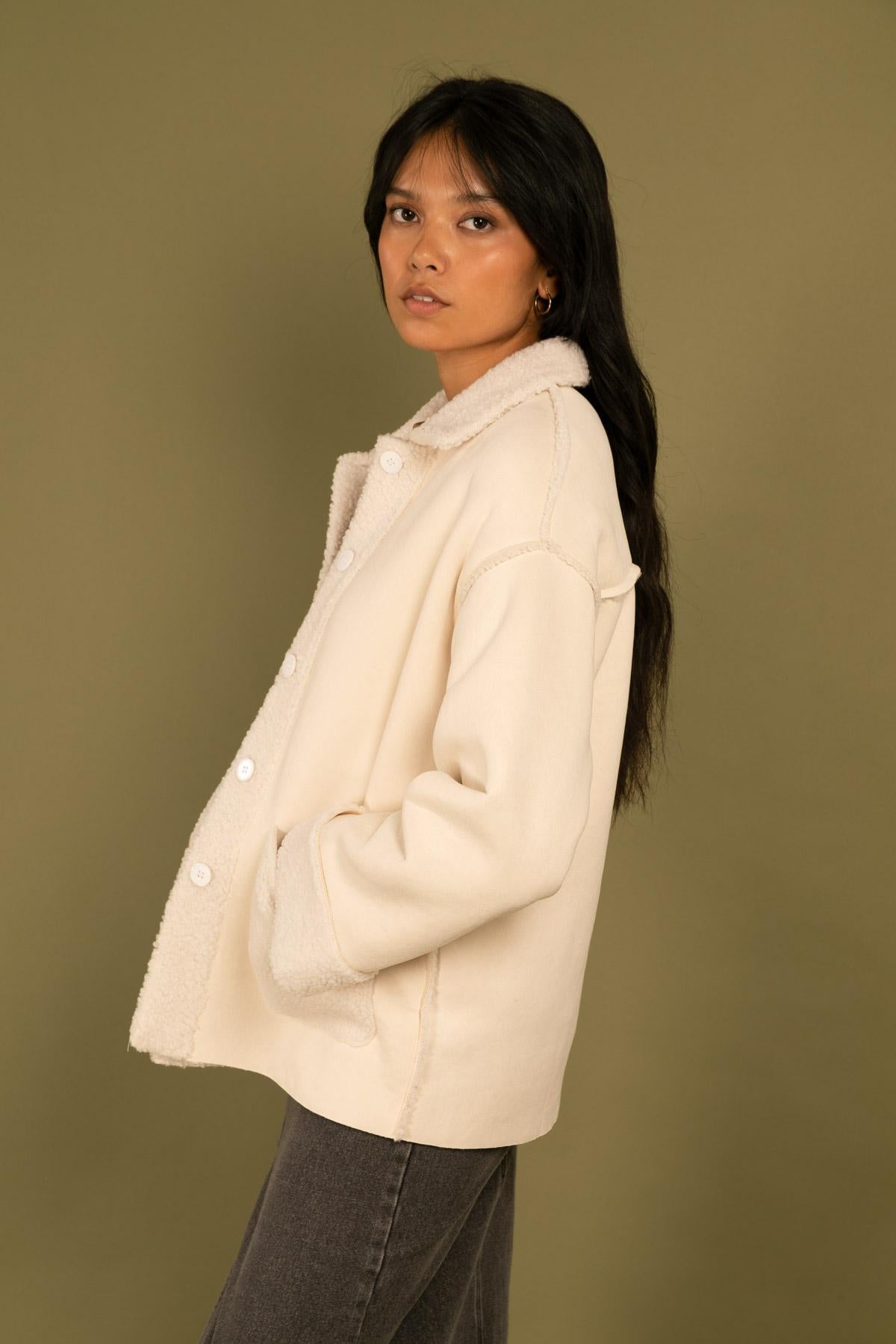 31509 Manteau bi-matière