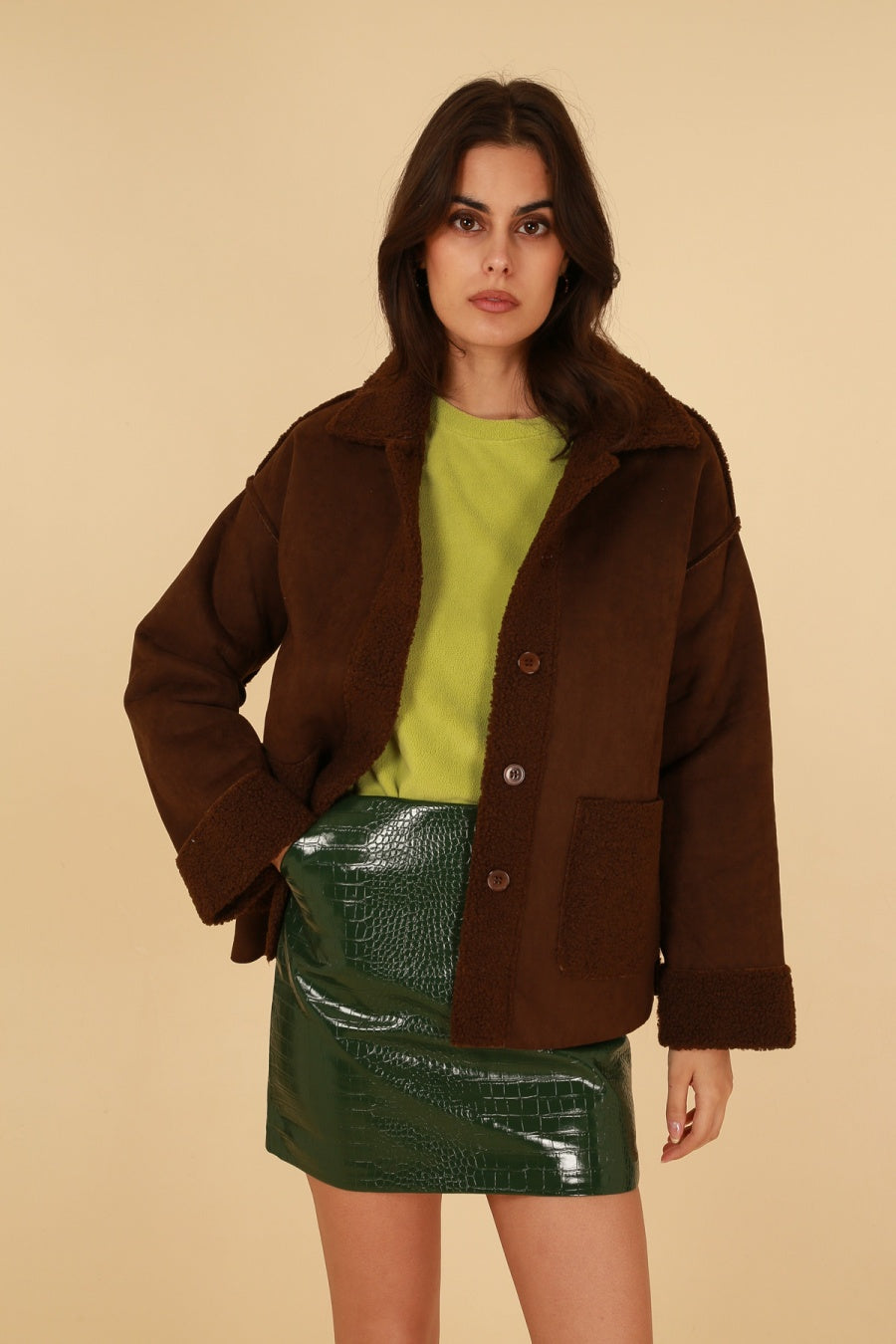 31509 Manteau bi-matière