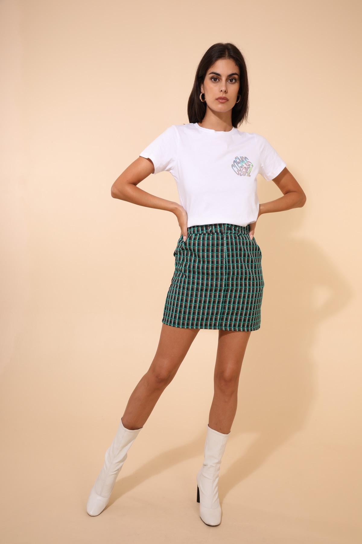 31560 Checkered Skirt