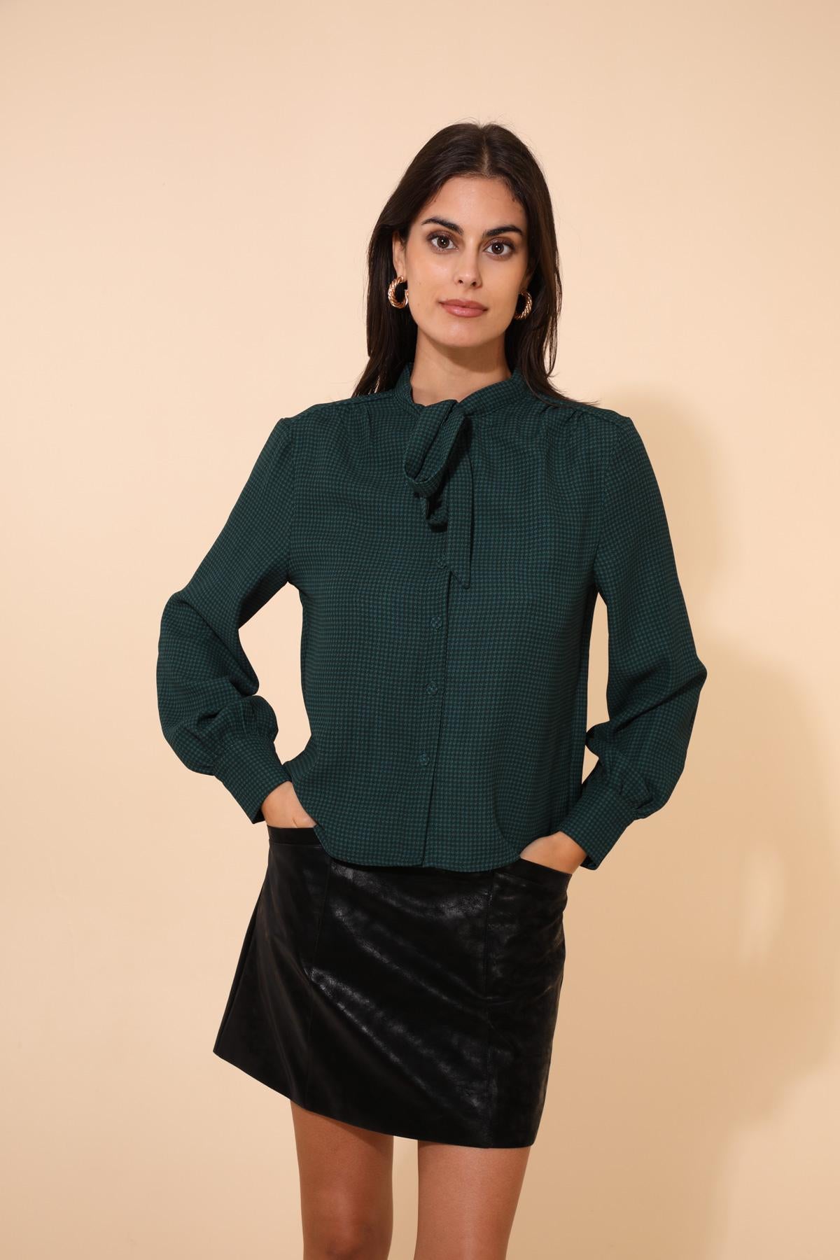 31583 Blouse pied de poule