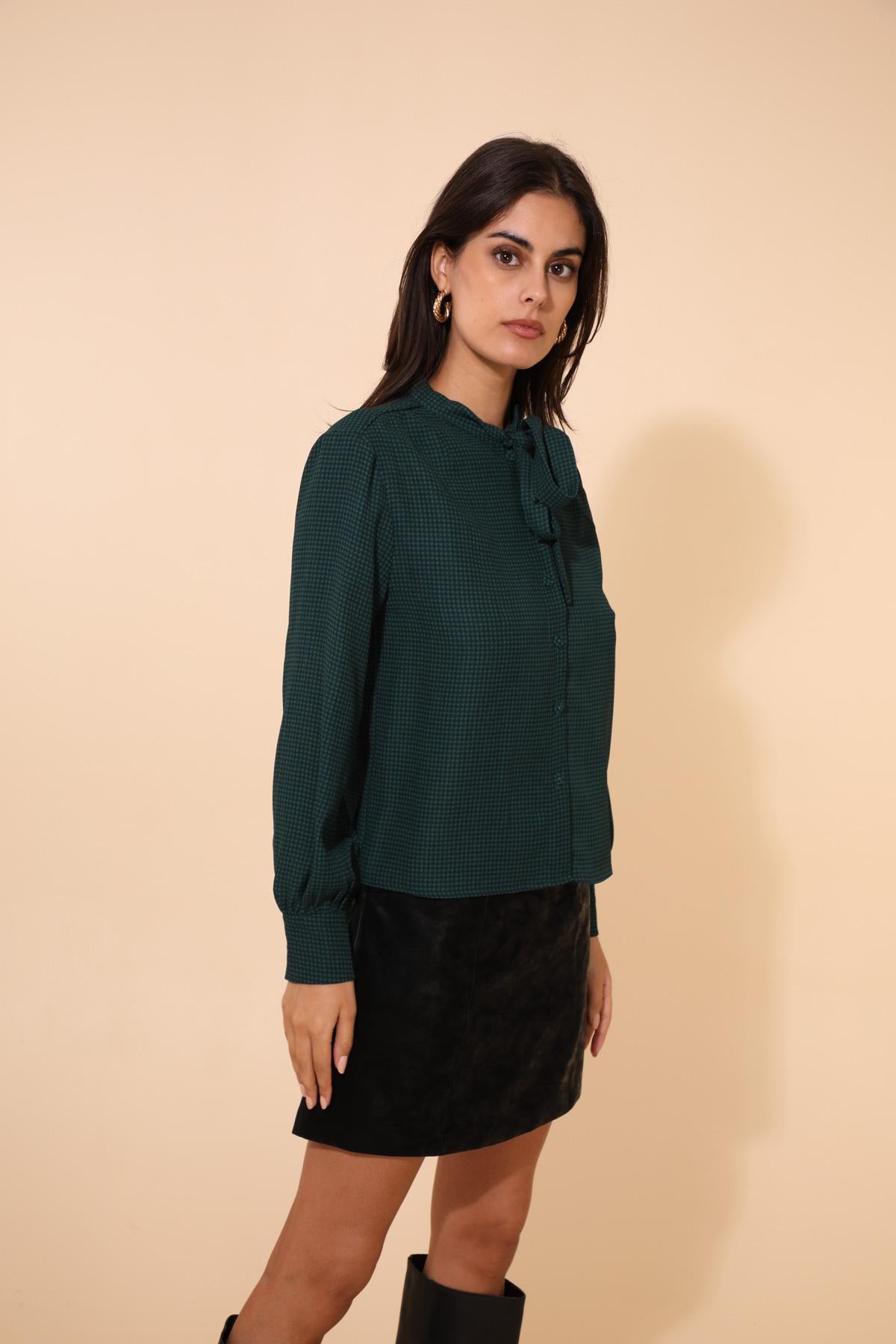 31583 Blouse pied de poule