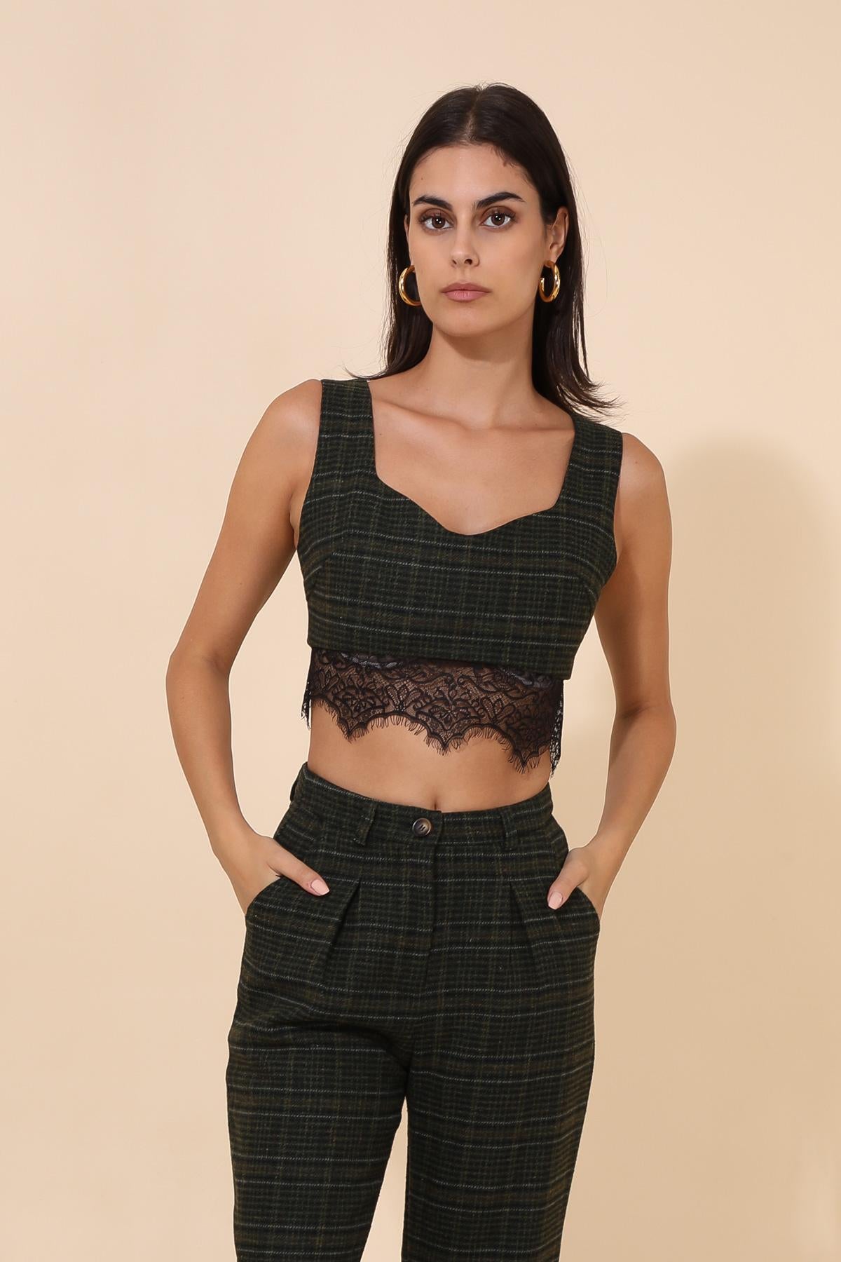 31588 Brassière à carreaux