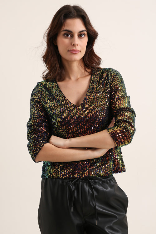 31681 Top con lentejuelas