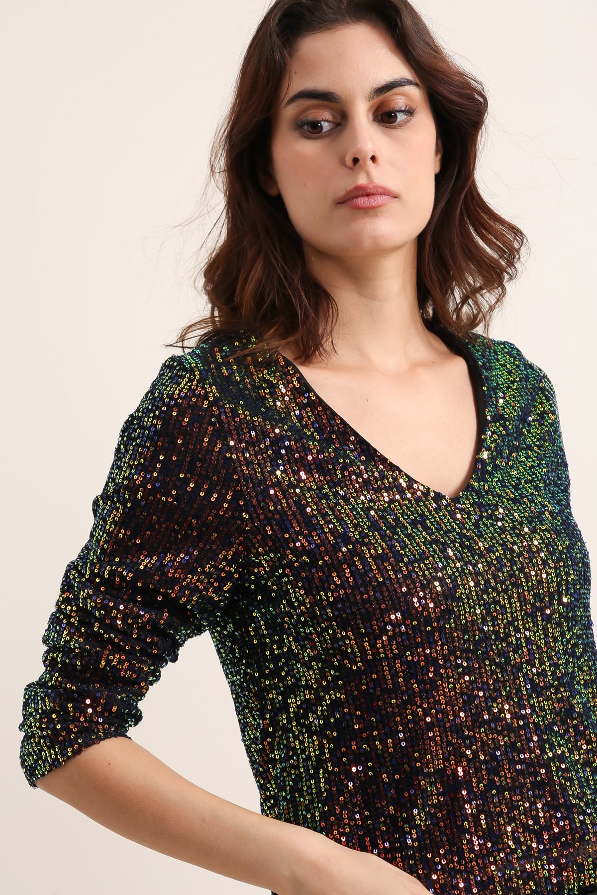 31681 Top con lentejuelas