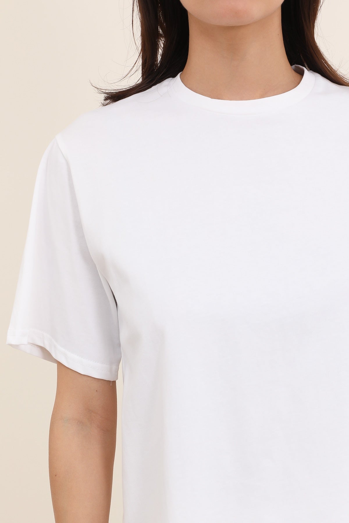 31727 Camiseta de mujer, corte holgado, manga corta, cuello redondo