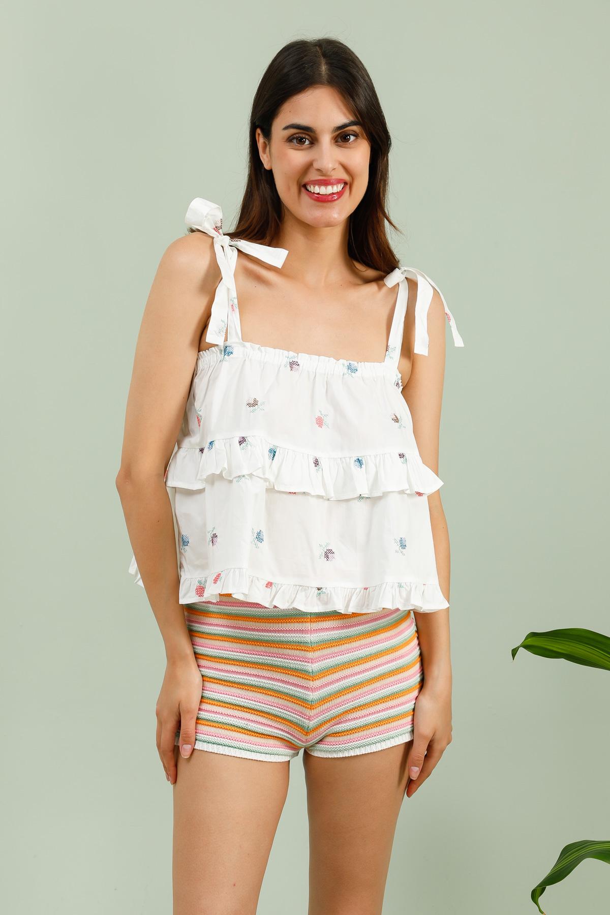 31787 Débardeur fleuri