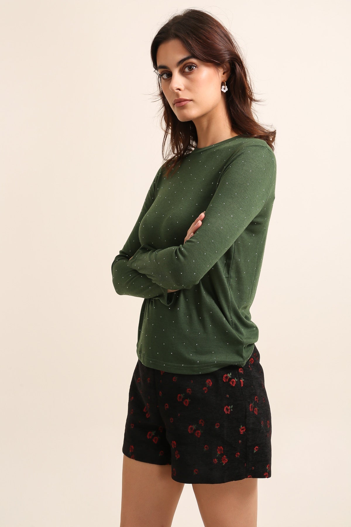 31812 T-shirt à strass