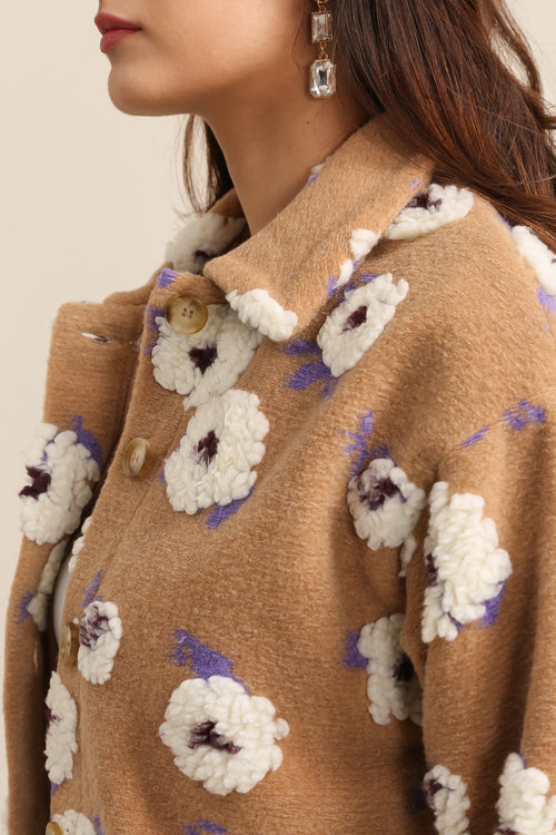 31833 Veste à fleurs