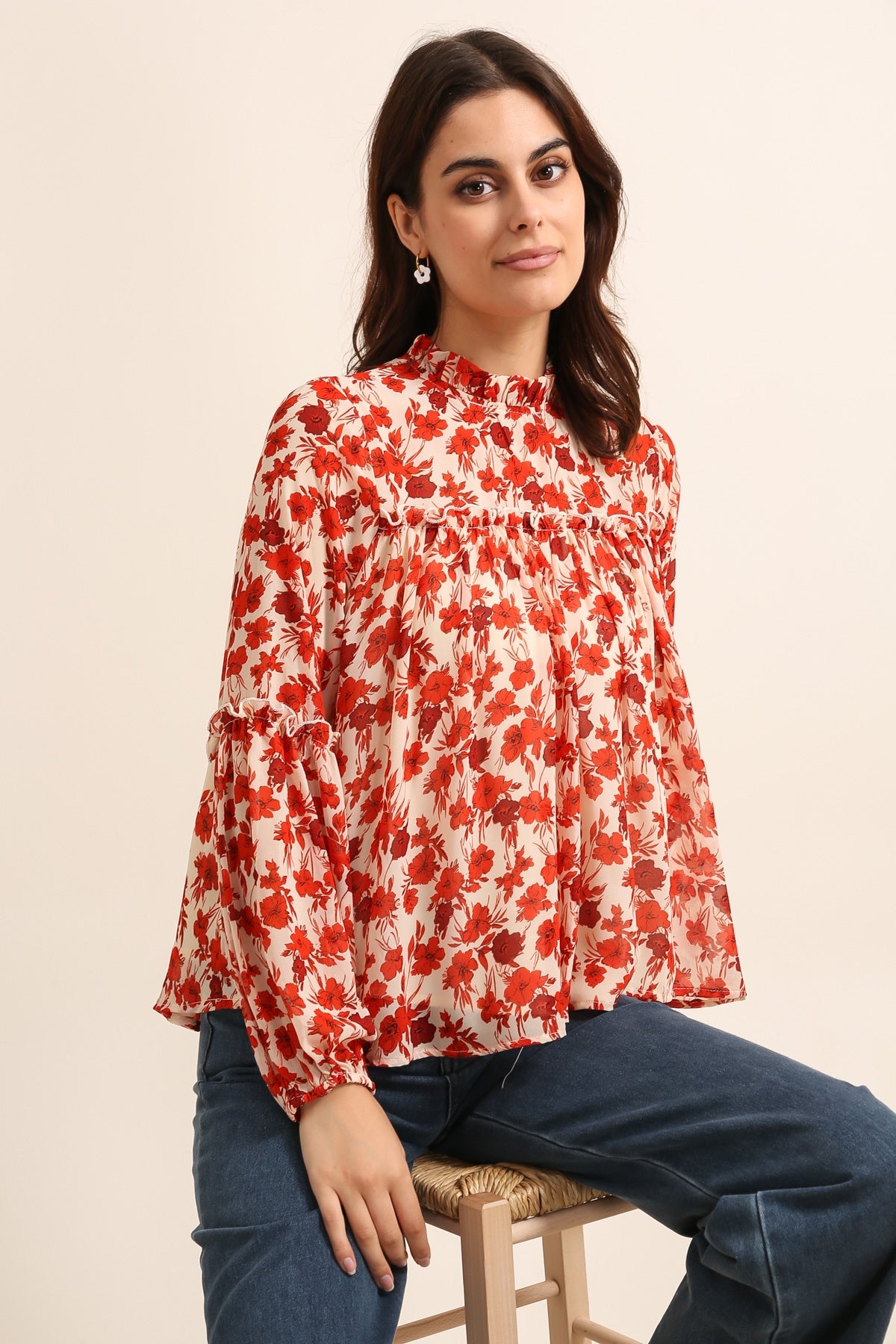 31850 Blouse fleurie
