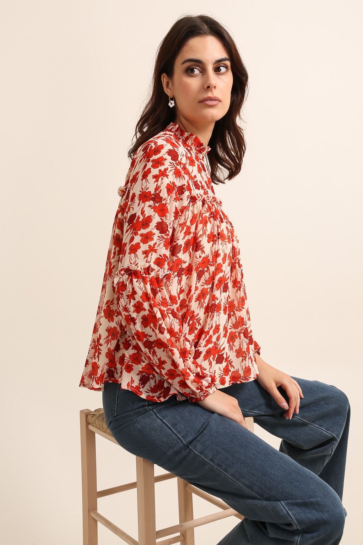 31850 Blouse fleurie
