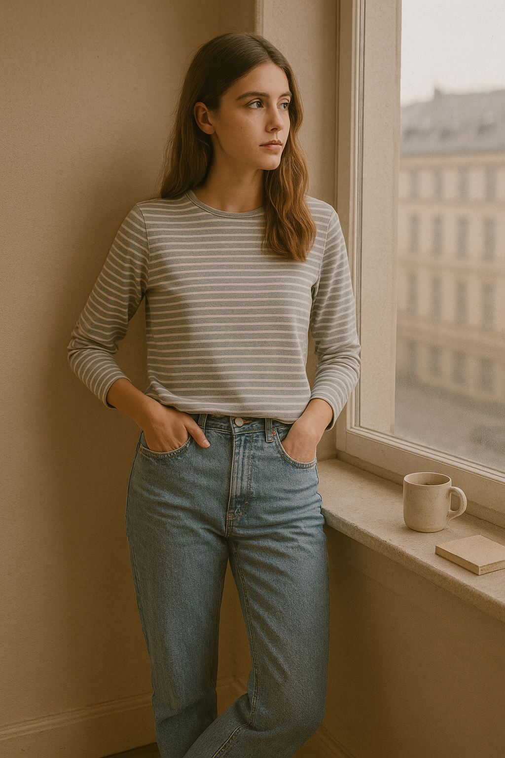 31886 Sweat à rayures