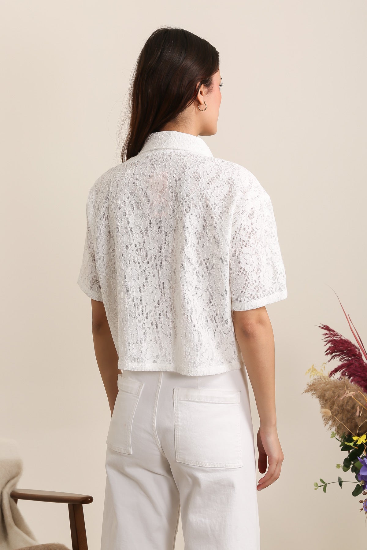 31896 Chemisette en dentelle