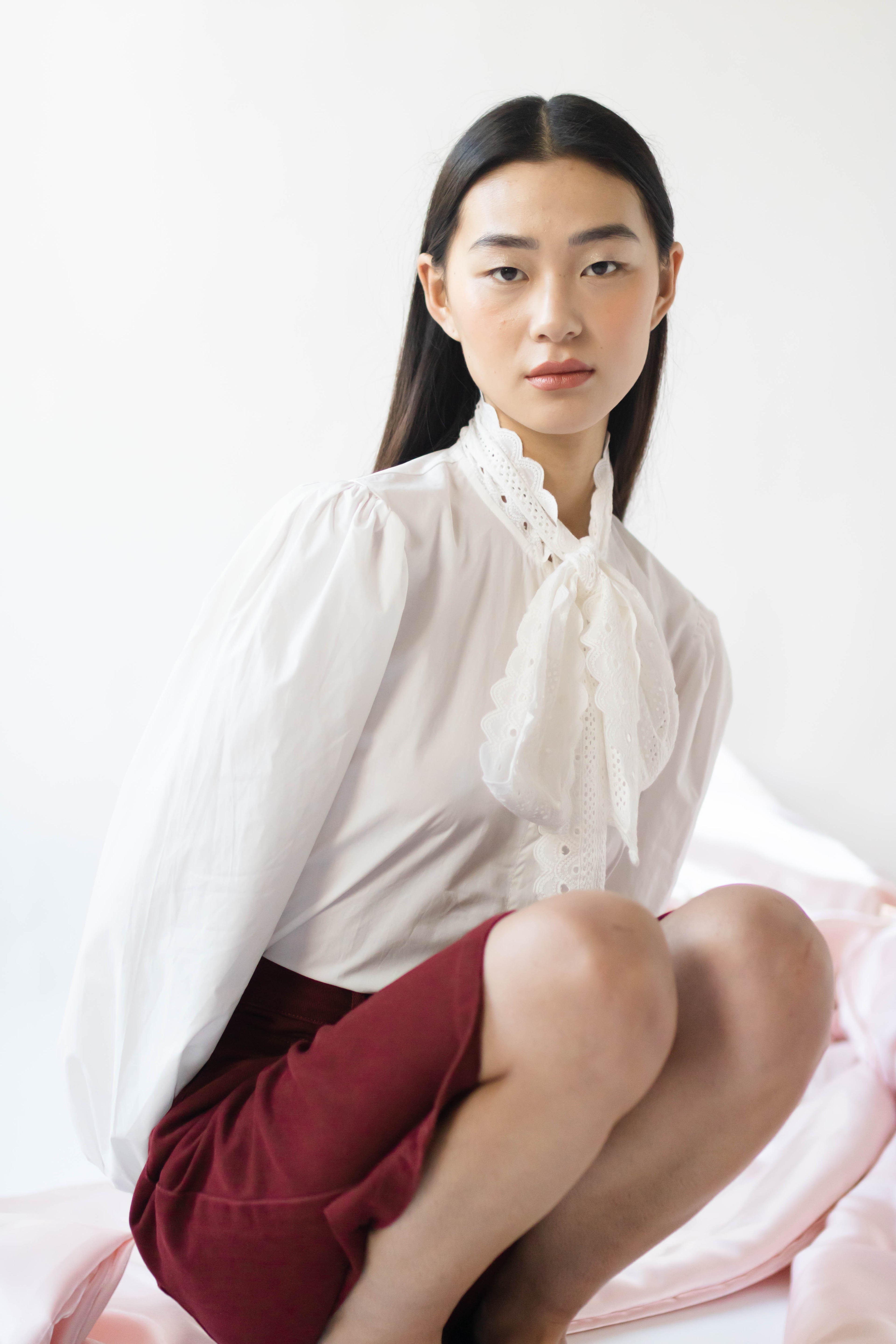 31950 Chemise col lavallière