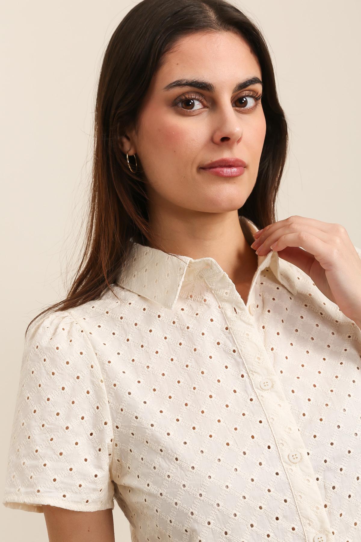 31953 Chemisette rebrodée