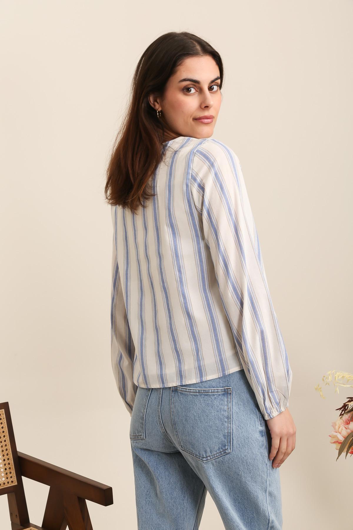 31956 Blouse rayée