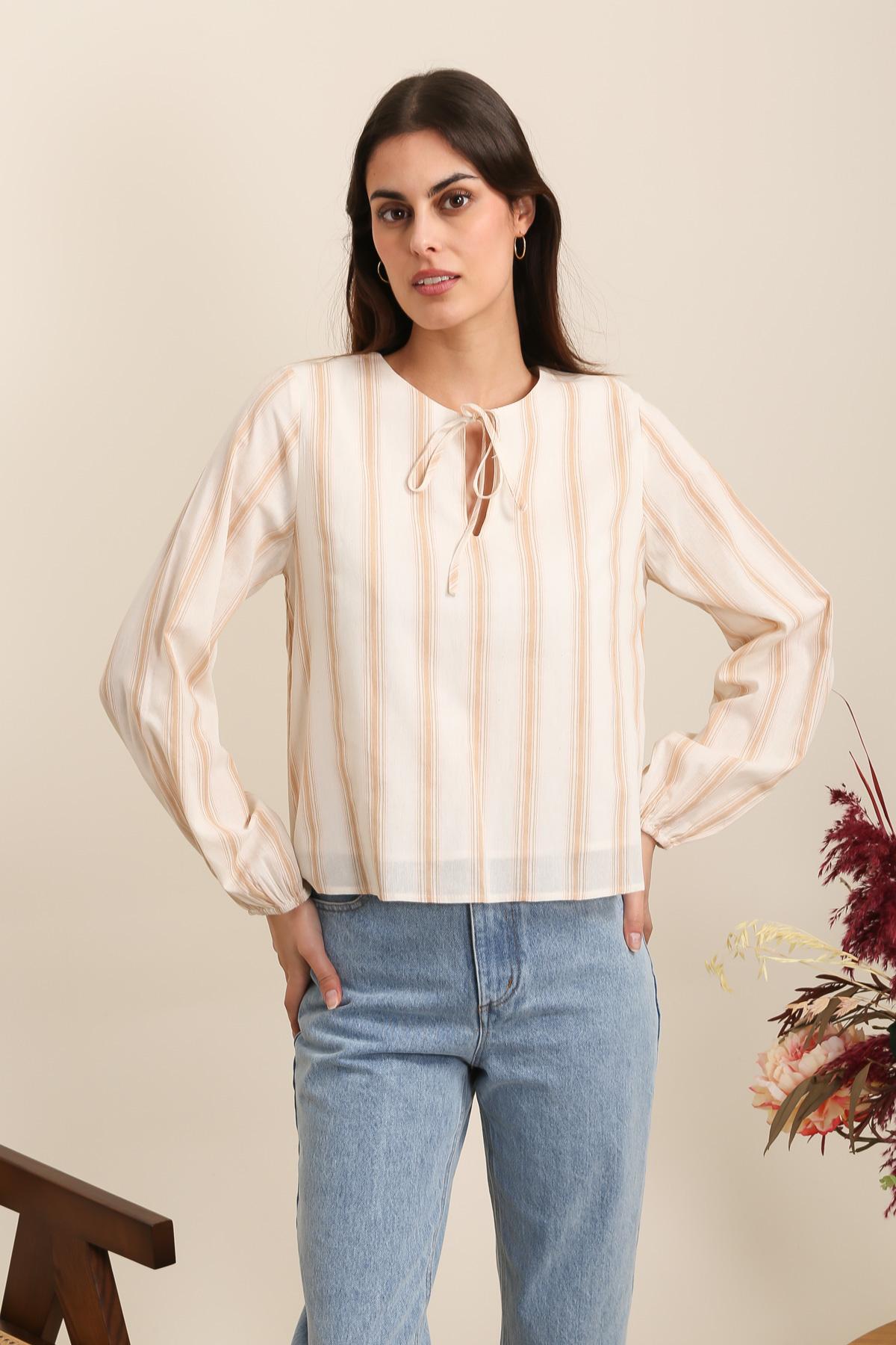 31956 Blouse rayée