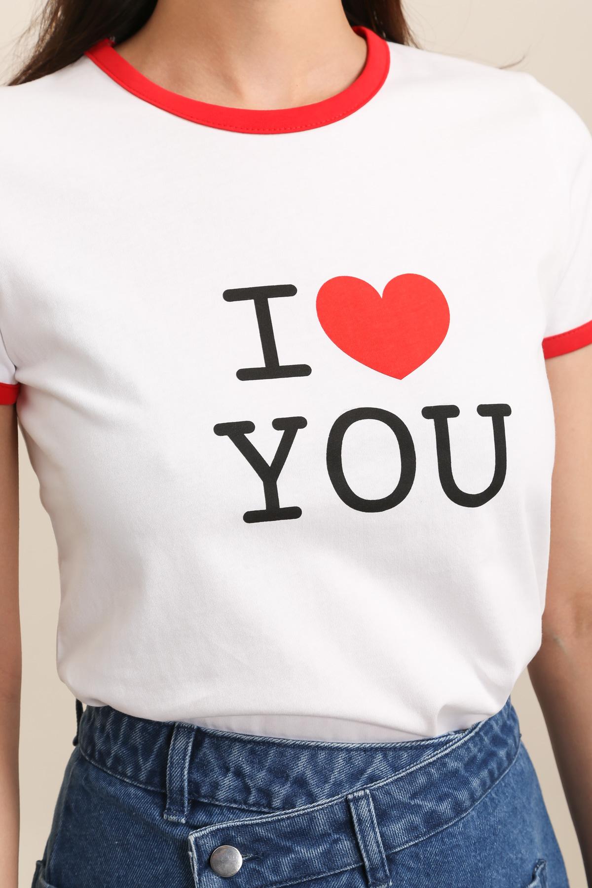 31987 T-shirt "I ♥ YOU"