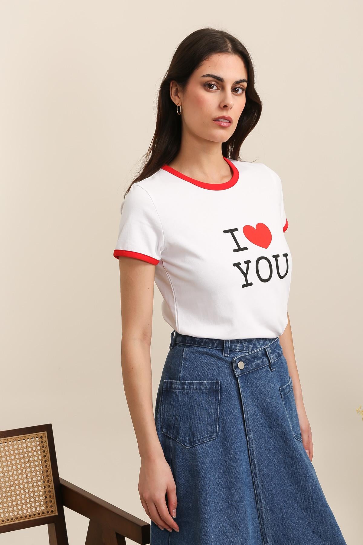 31987 T-shirt "I ♥ YOU"