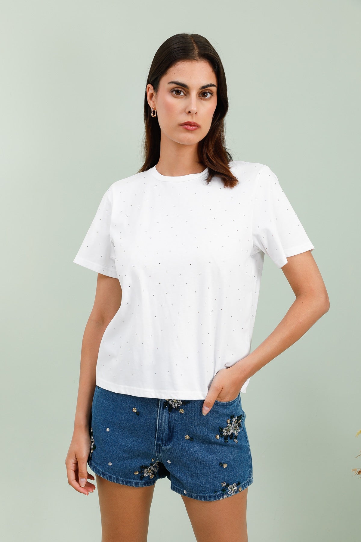 32018 T-shirt strassé