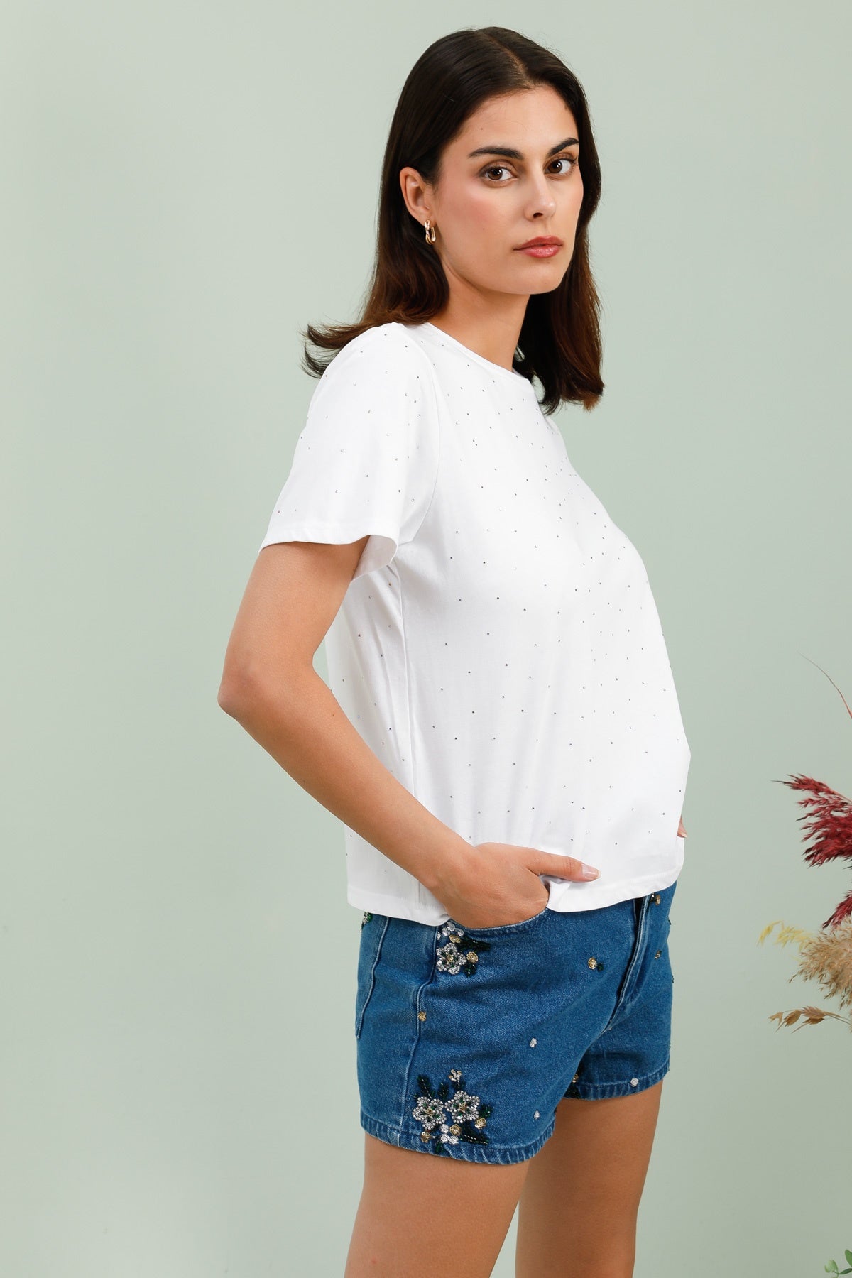 32018 T-shirt strassé