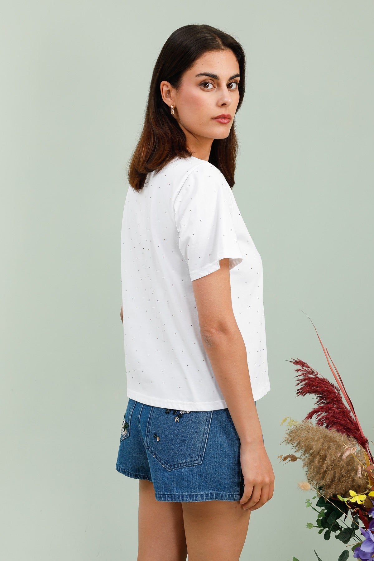 32018 T-shirt strassé