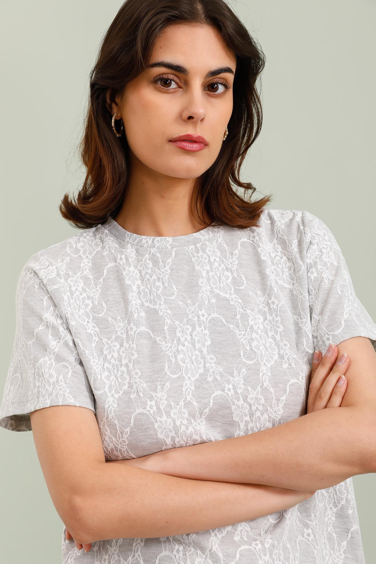32026 T-shirt dentelle