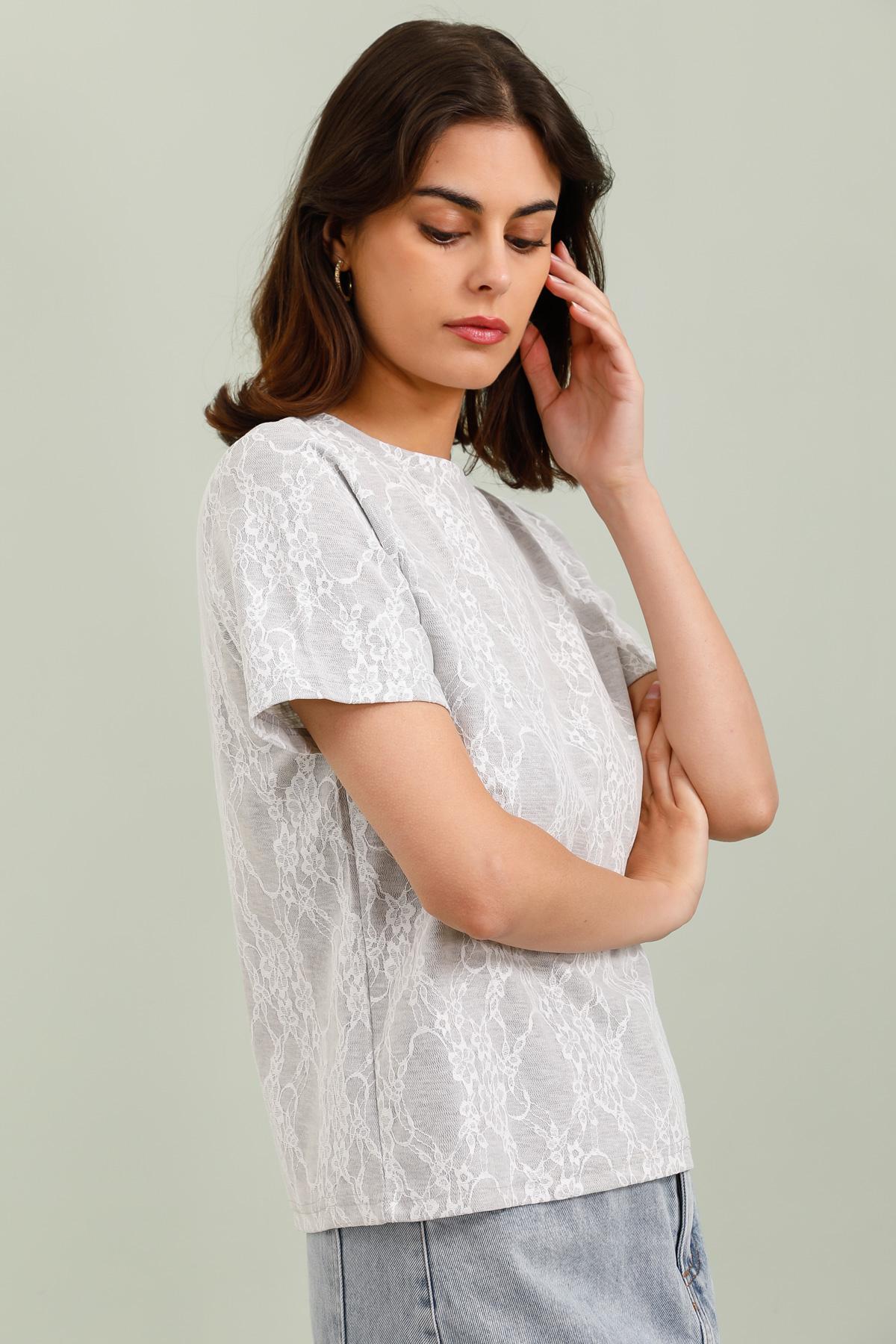 32026 T-shirt dentelle