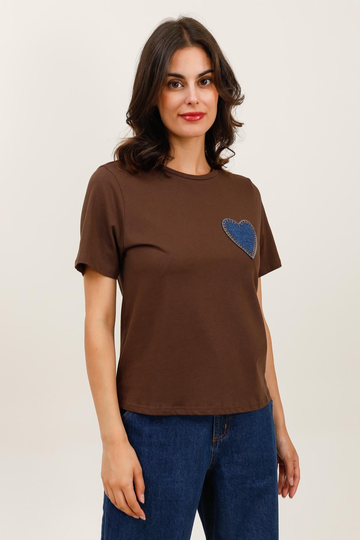 32055 T-shirt patch cœur