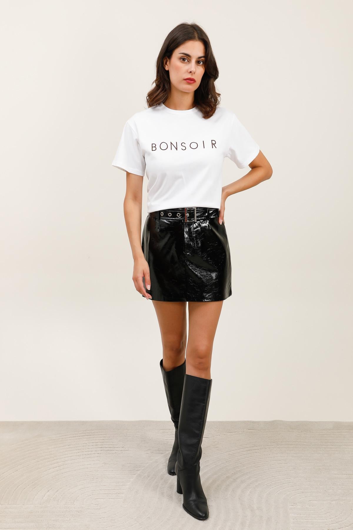 32065 Jupe similicuir