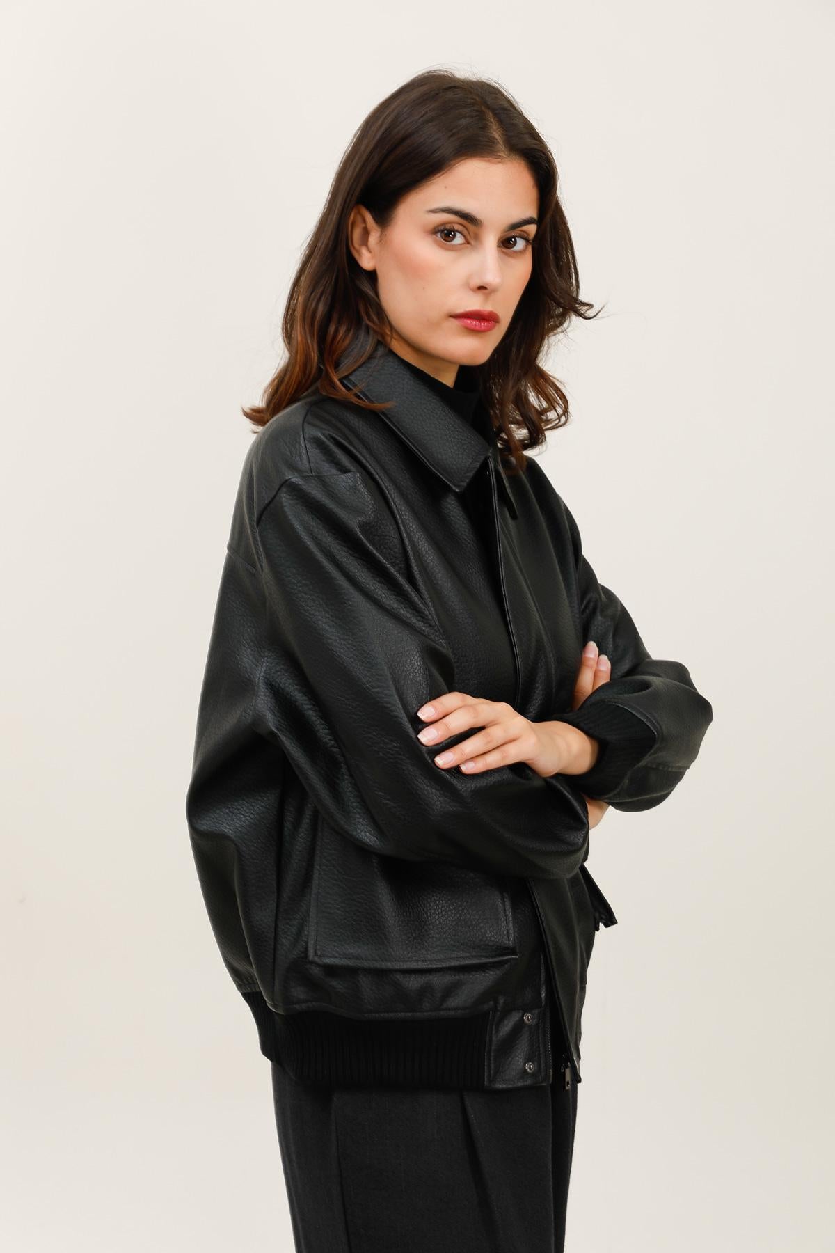 32071 Blouson similicuir