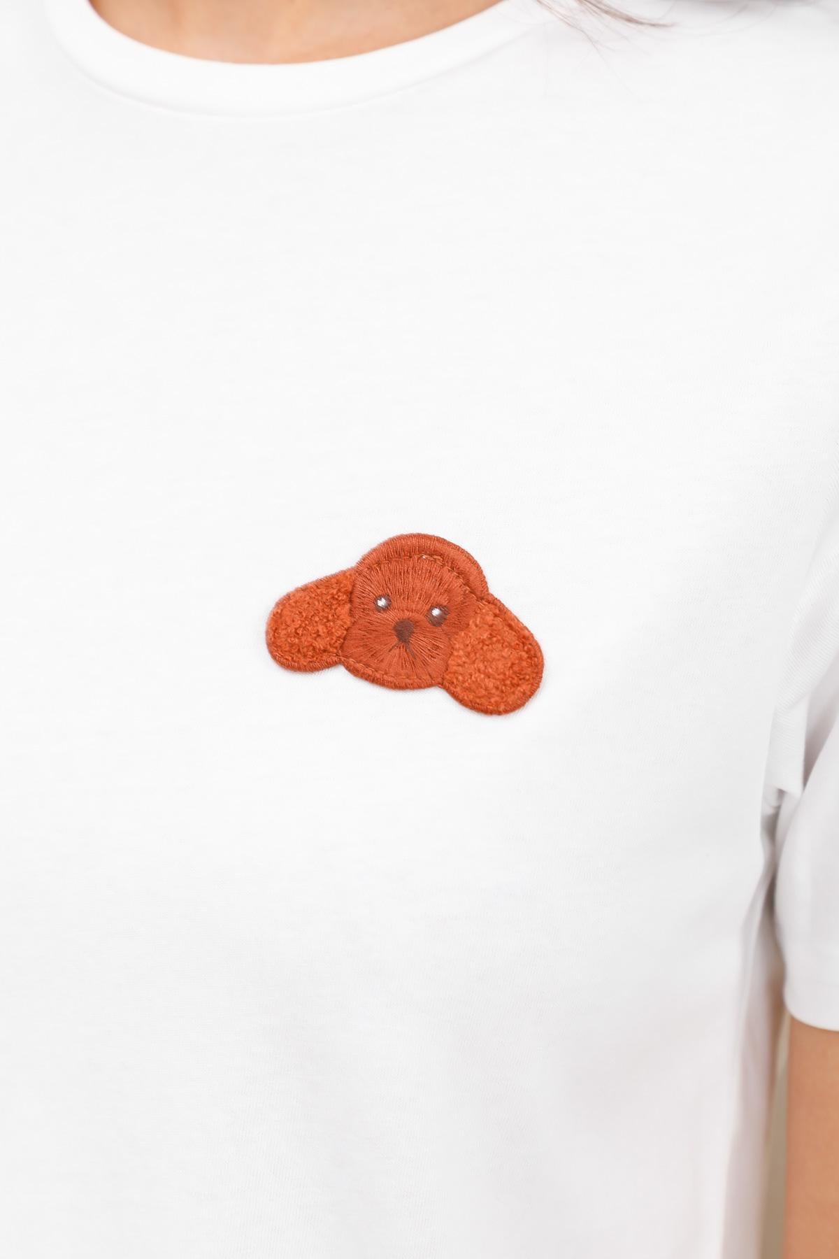 32078 T-shirt patch chien