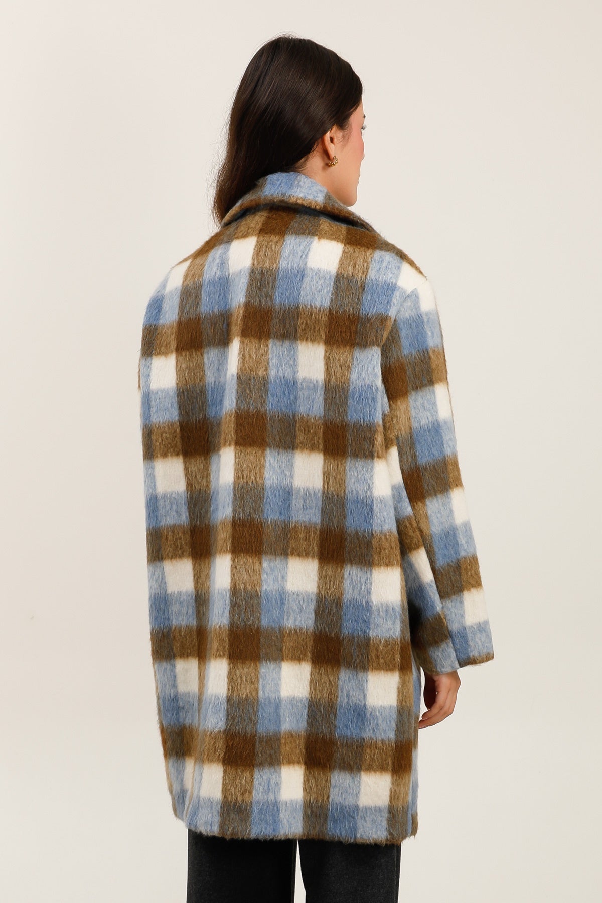 32092 Manteau à carreaux