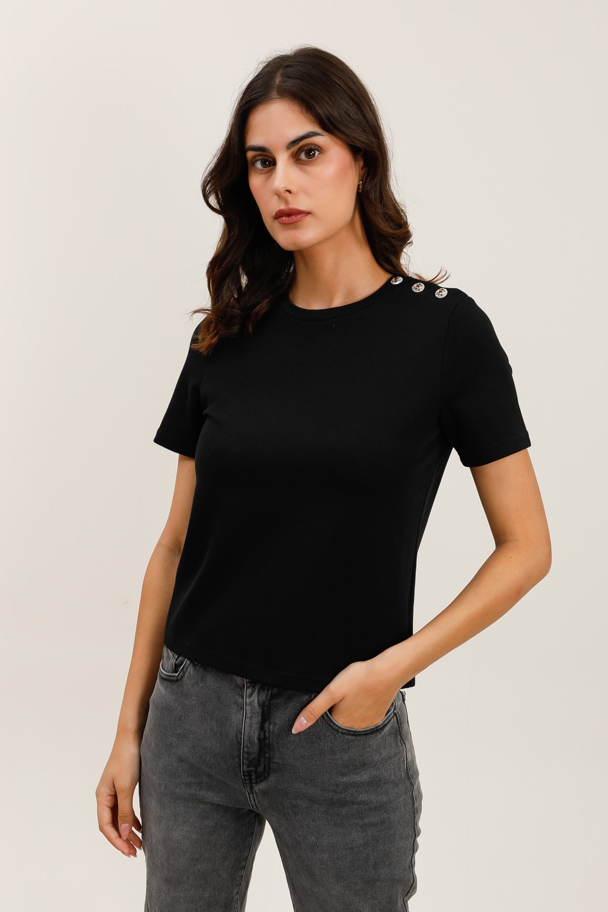 32101 T-shirt boutons bijoux