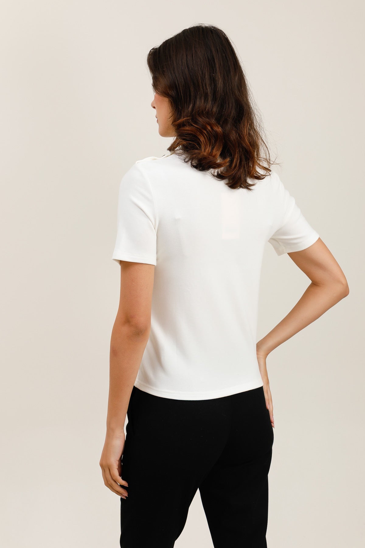 32102 T-shirt col montant