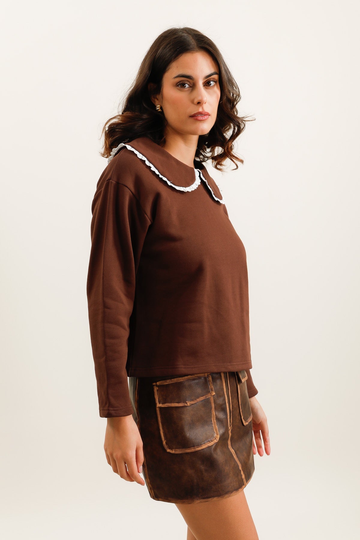 32106 Sudadera con cuello Peter Pan