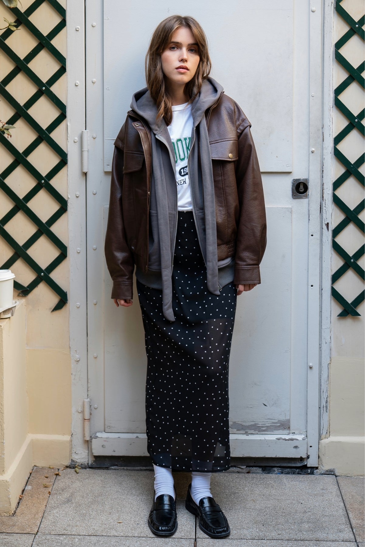 5873 Blouson similicuir