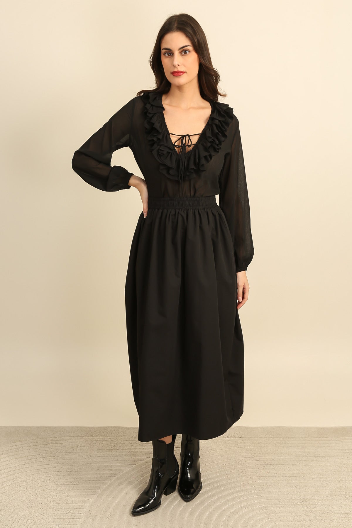 32120 Jupe longue unie