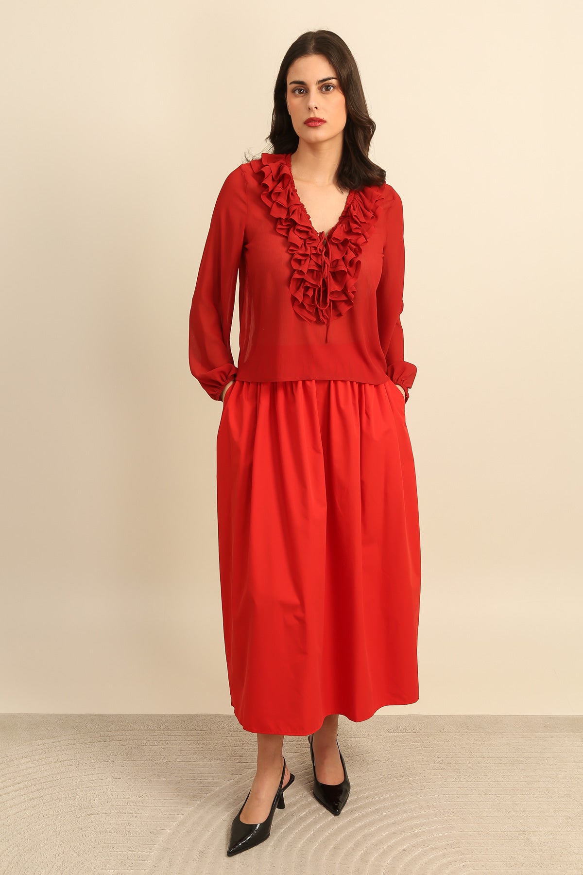 32120 Jupe longue unie