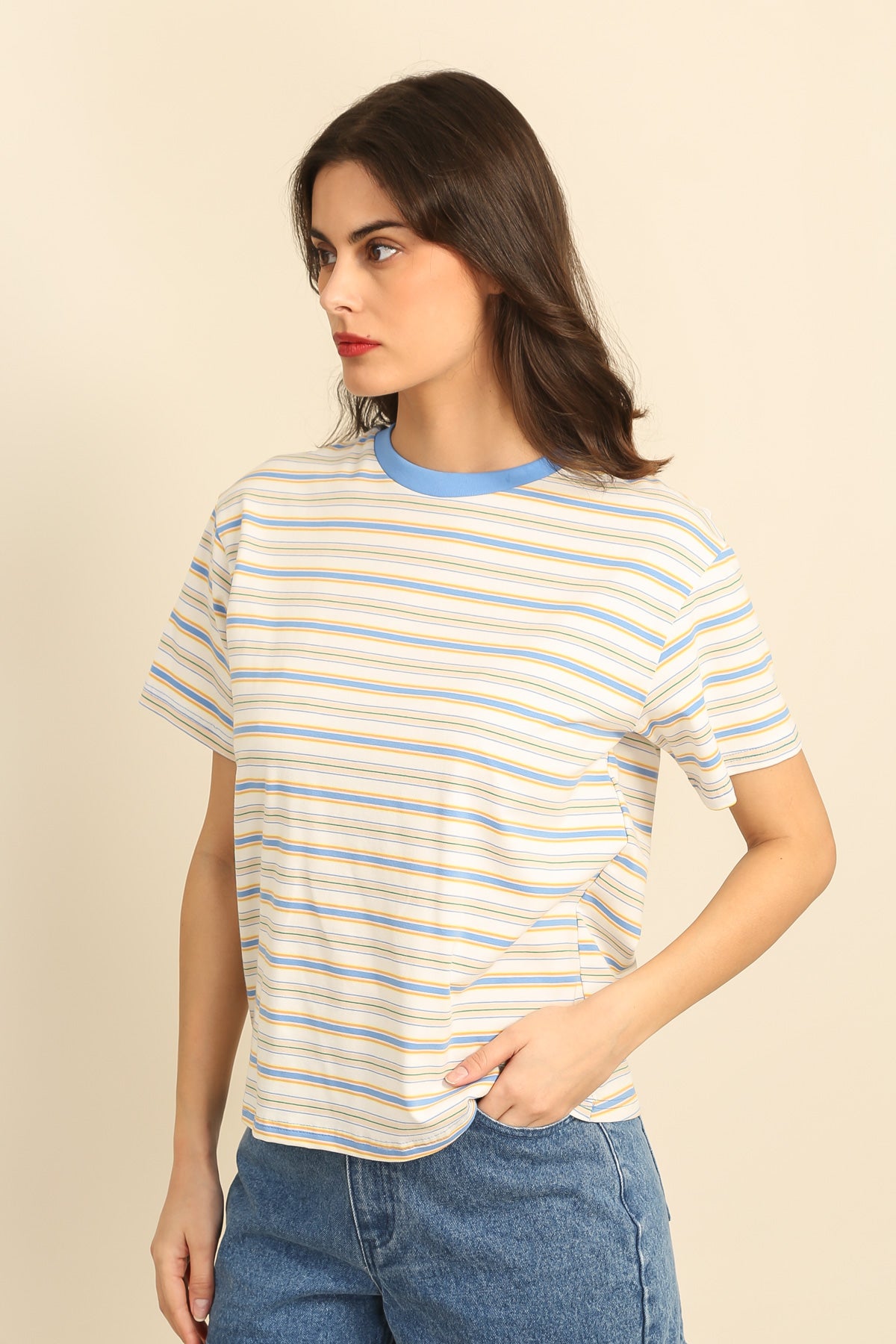 32136 Camiseta de rayas vintage