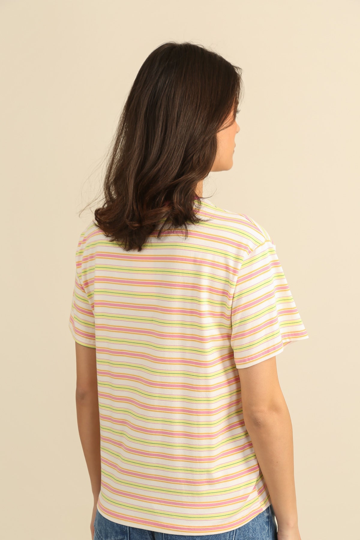 32136 T-shirt vintage rayé