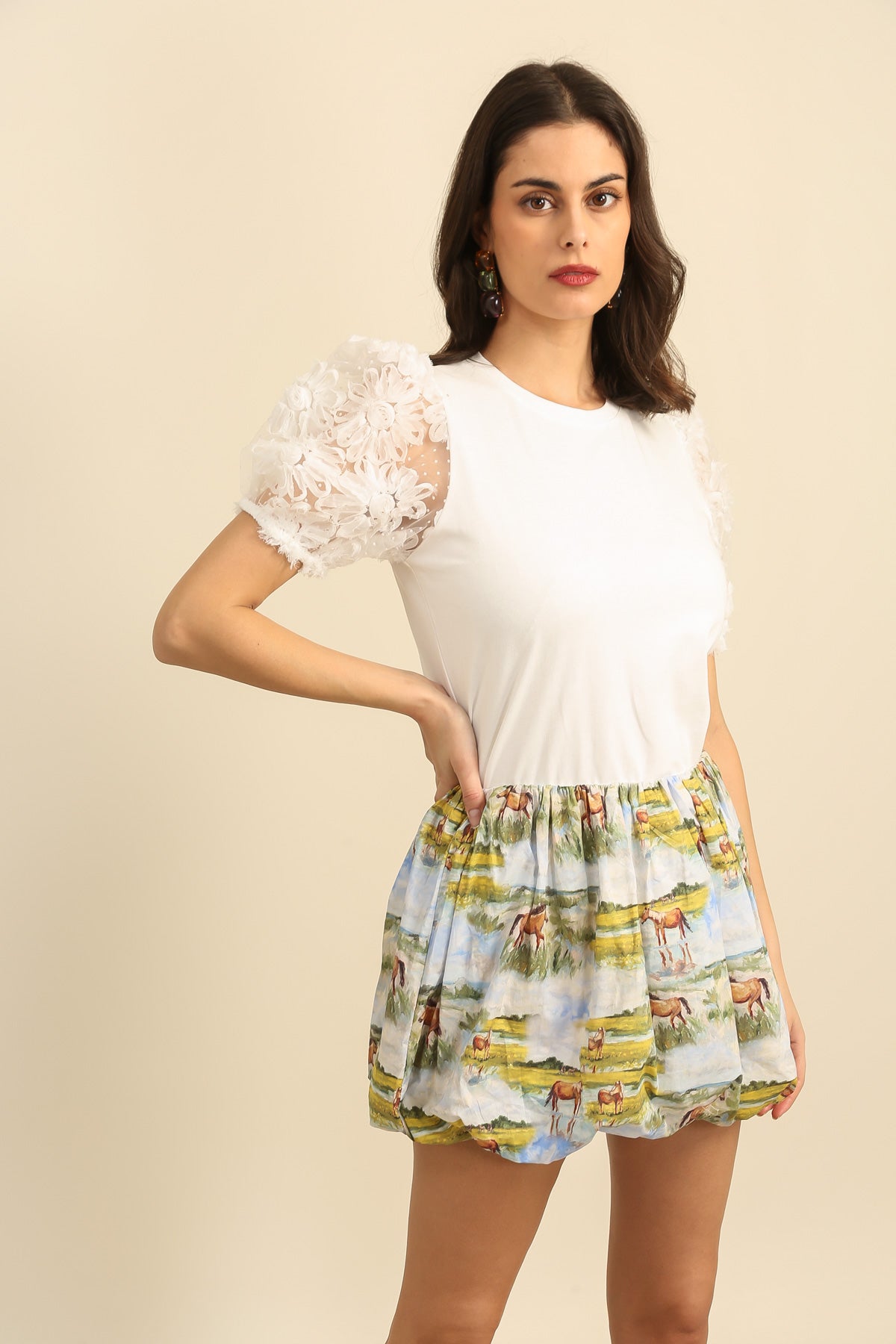 32159 T-shirt manches ballons