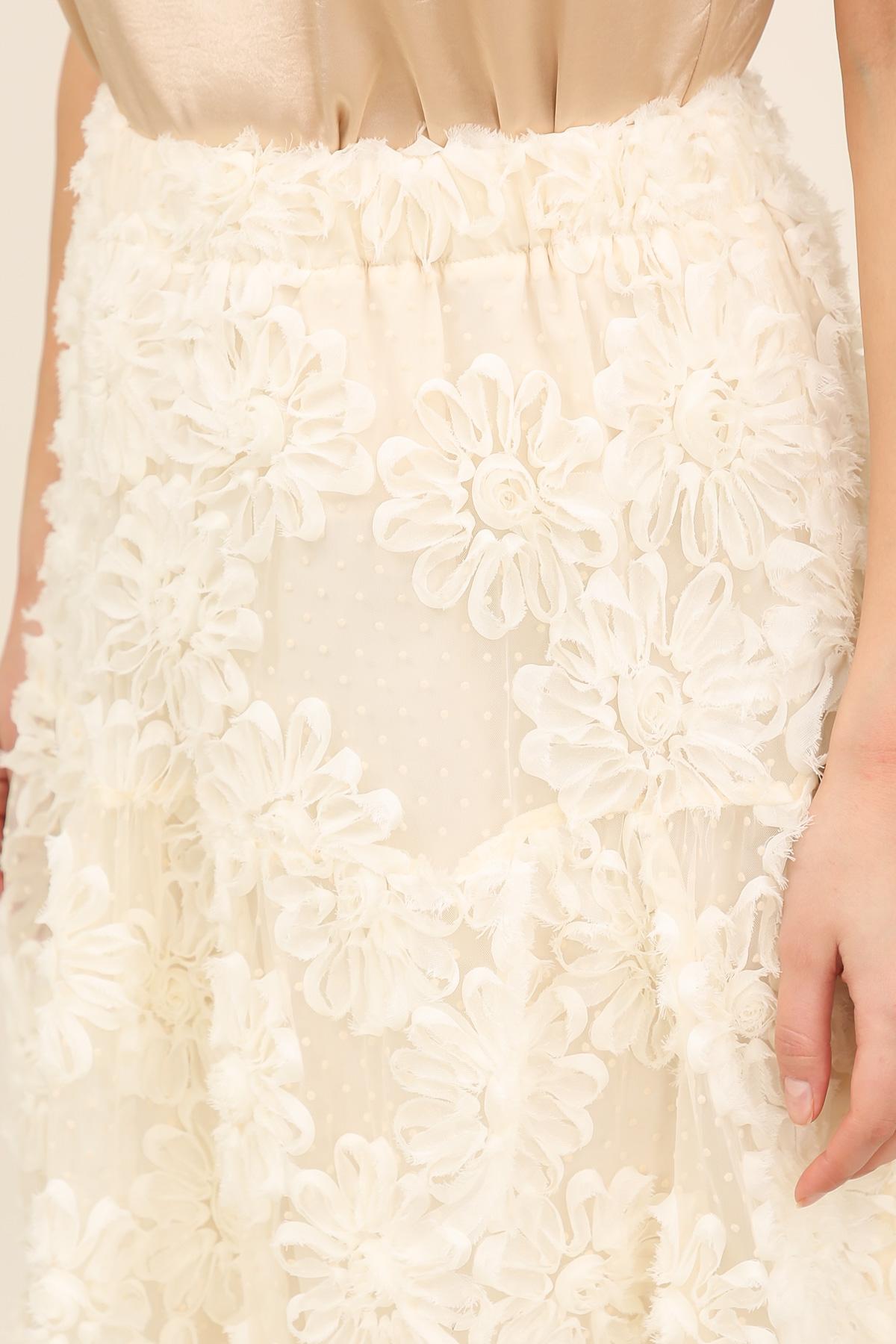 32161 Jupe longue en mesh