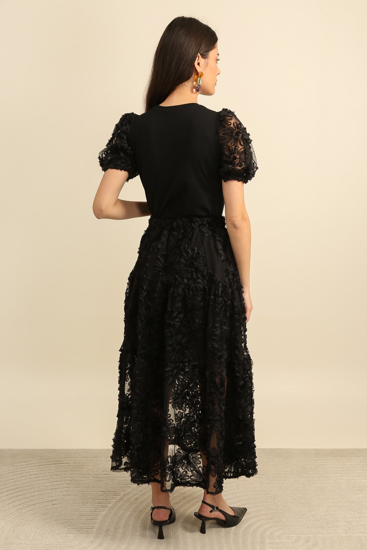 32161 Falda larga de malla